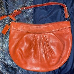 Soft leather coach purse